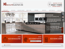Tablet Screenshot of discountkuechen.de